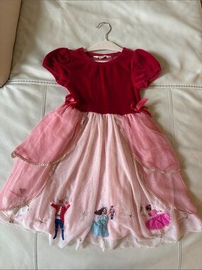 Mini Boden Red and Pink Princess Tulle Dress